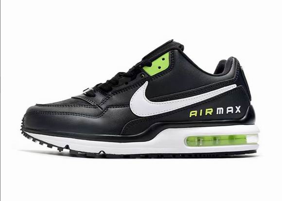 Nike Air Max LTD Men's Shoes Black White Green-01 - Click Image to Close